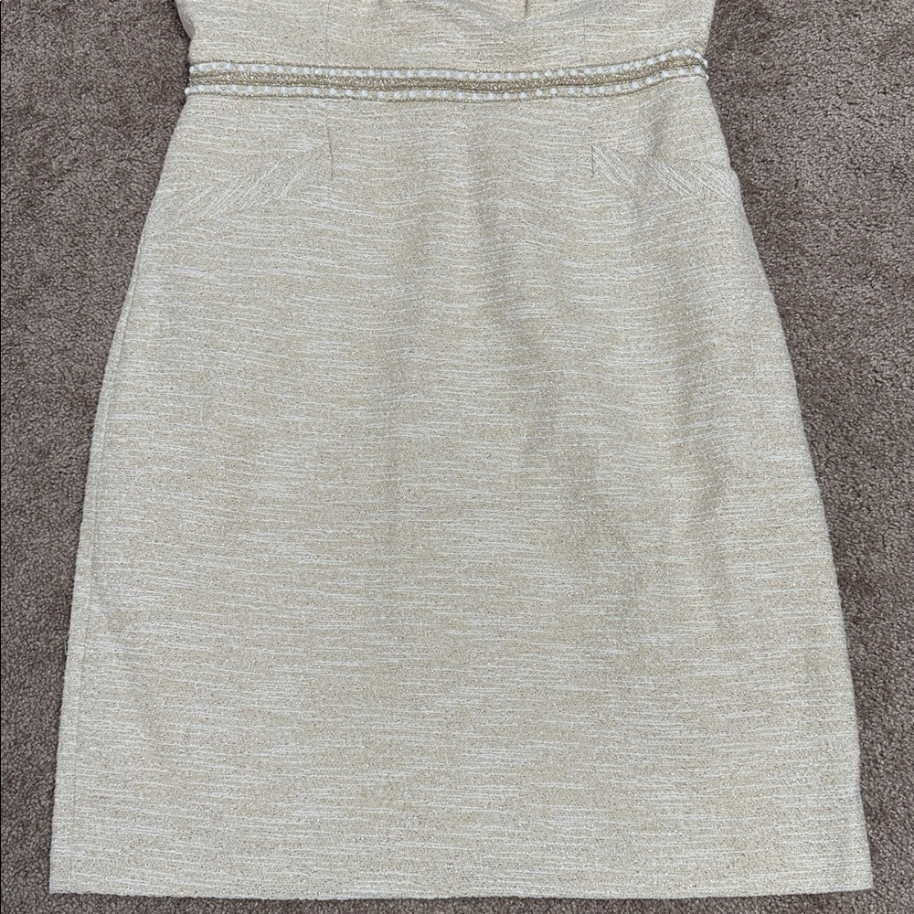 Lilly Pulitzer Dana Shift Dress in Gold Metallic Resort Boucle - Picture 3 of 11
